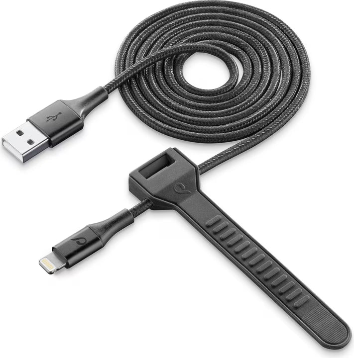 Cellularline USB Cable Mfi 1M Black Usbdatanllmfi1Mk