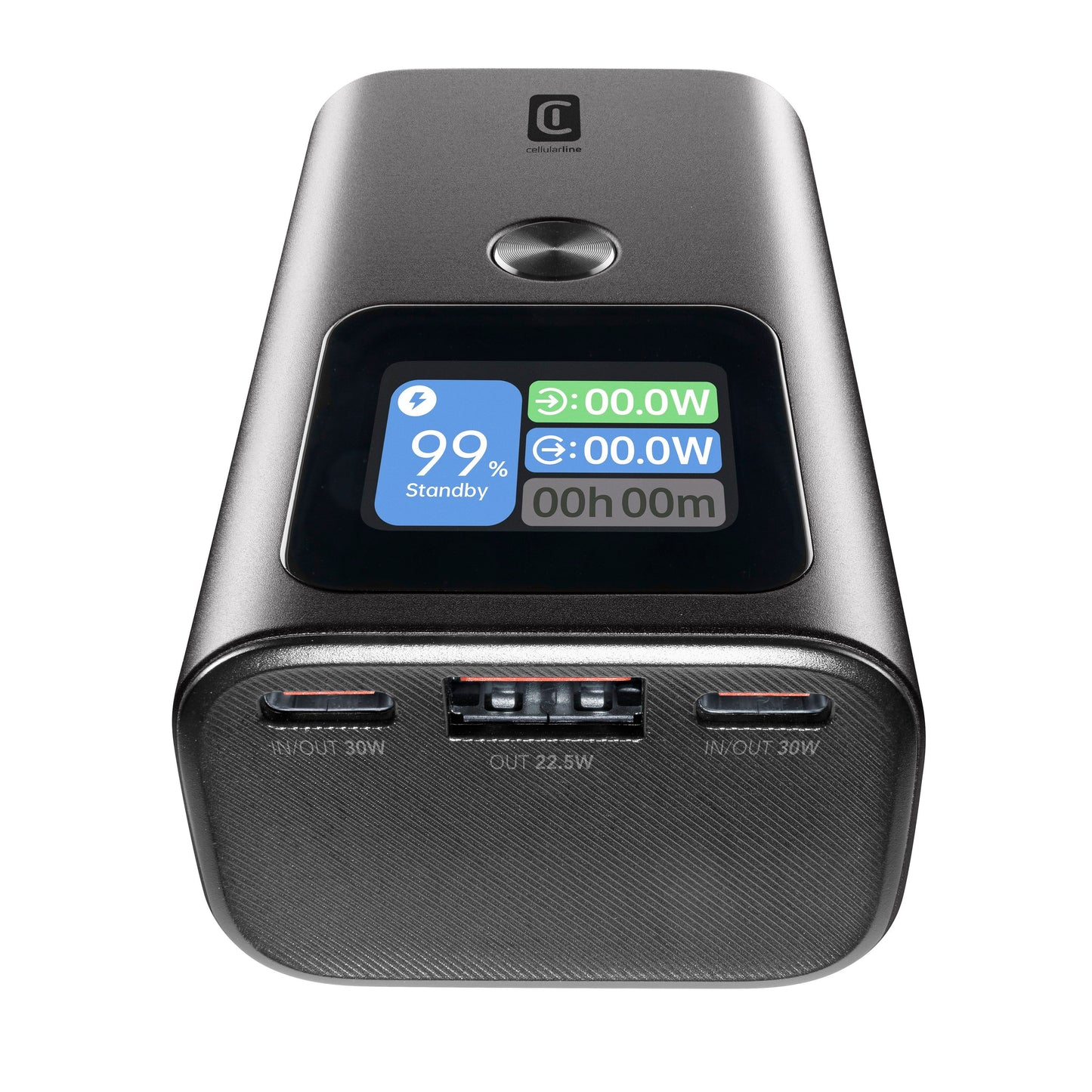 Cellularline Portable Charger 10000Mah 30W LCD Display Pbultron10000D