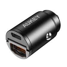 Aukey CC-A3 30W Ultra Small 2-port Car Charger A+C Port