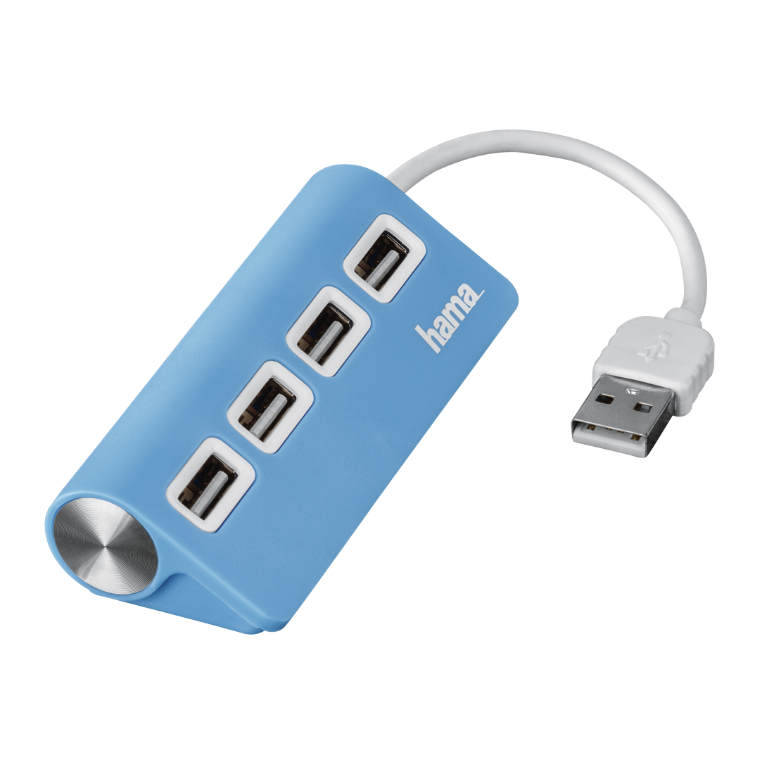 HAMA 12179USB 2.0 Hub 1:4, bus powered, blue
