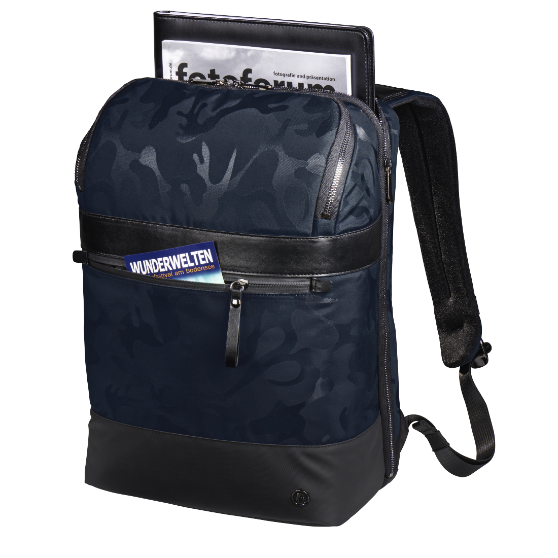HAMA 101845 "CAMO SELECT" NOTEBOOK BACKPACK, UP TO 40 CM (15.6"), NAVY BLUE