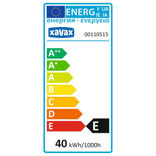 XAVAX 110515 Special Bulb, E27, 40W, teardrop shape, 300°, oven light