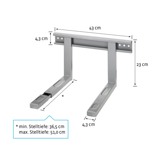 XAVAX 110931 Microwave holder, silver