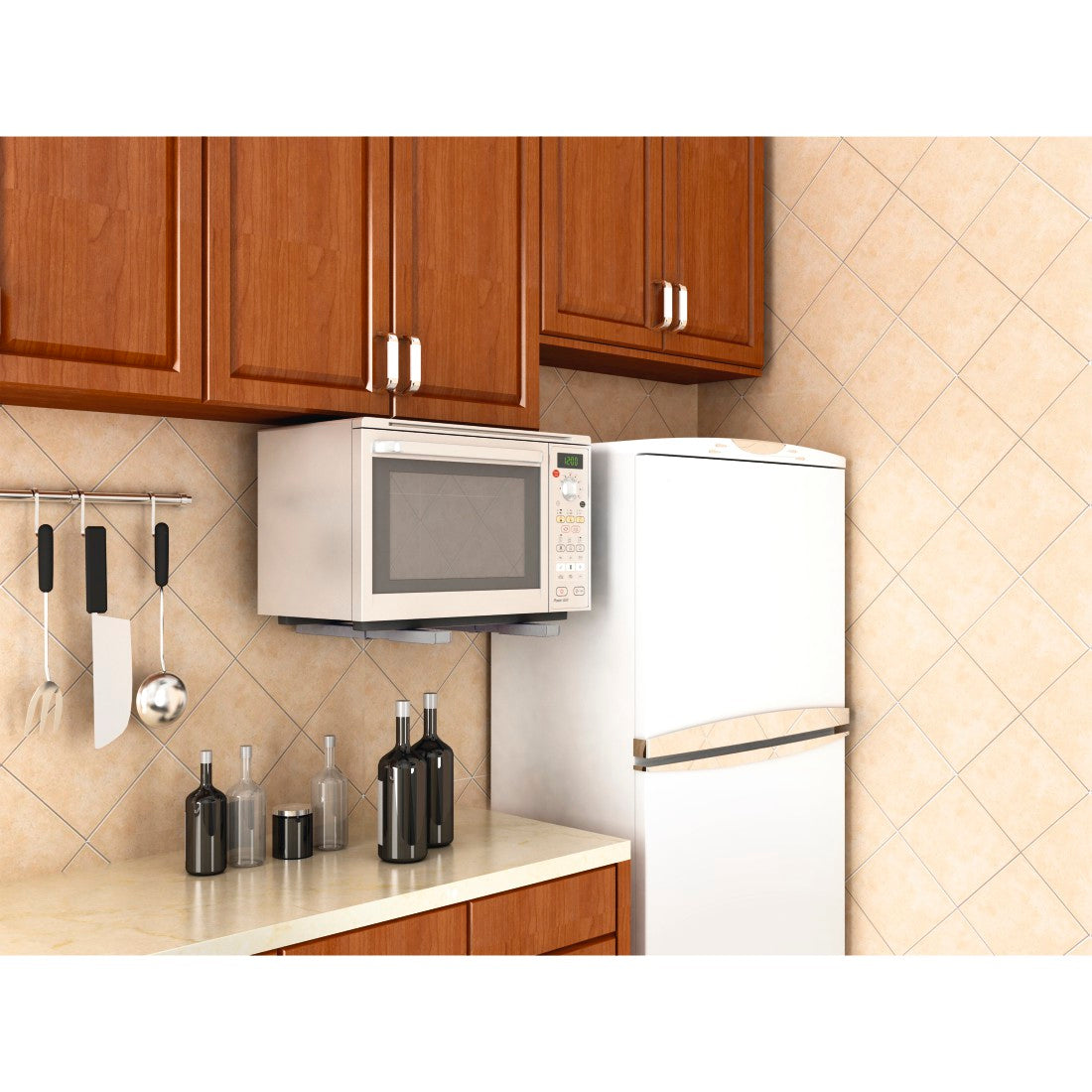 XAVAX 110931 Microwave holder, silver