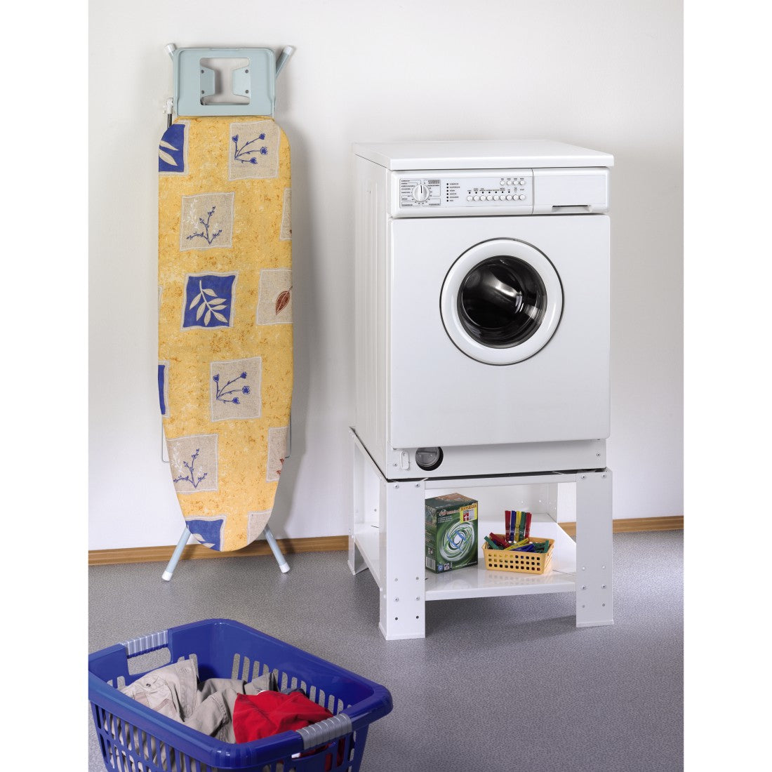 XAVAX 111078 Universal Stand with Base Division for Washing Machine and Dryer