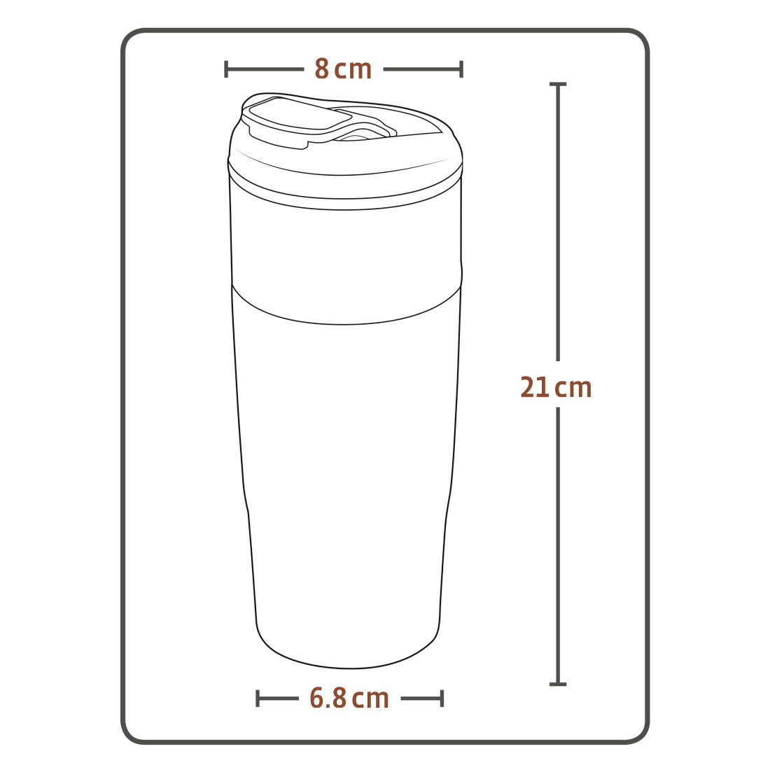 XAVAX 111226 "Everyday" Vacuum Mug, 400 ml, silver