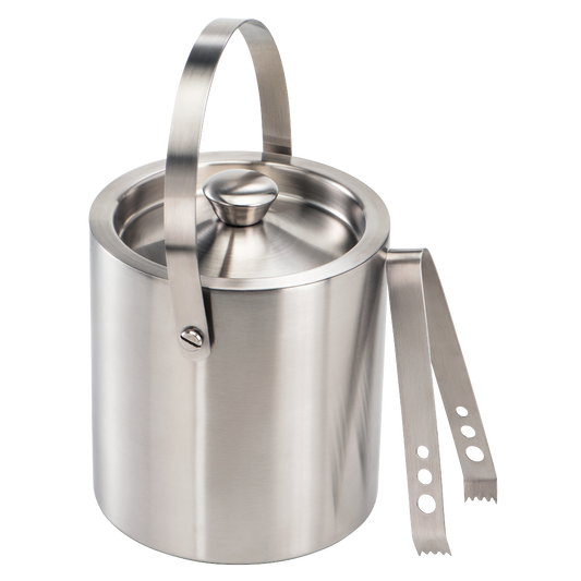 XAVAX 111477 Ice Cube Container Set with Lid and Stainless Steel Tongs