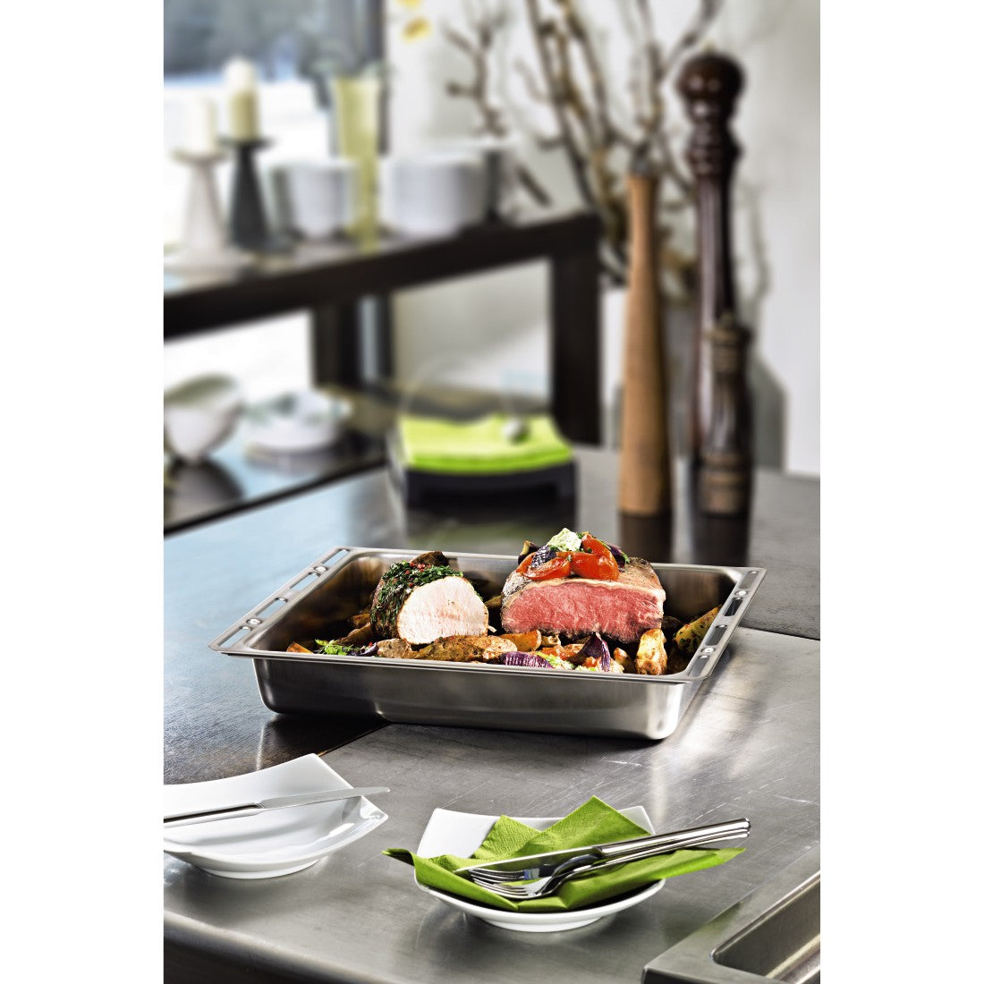 XAVAX 111503 Baking/Oven Tray, stainless steel, 44.5 cm