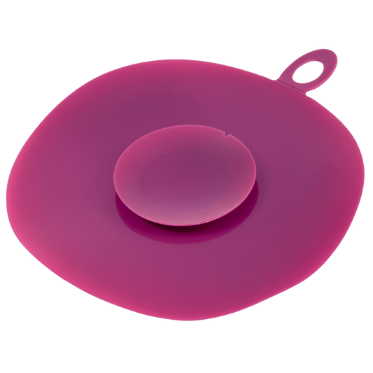 XAVAX 111557 POT COASTER made of silicone, round, 24 cm, blackberry