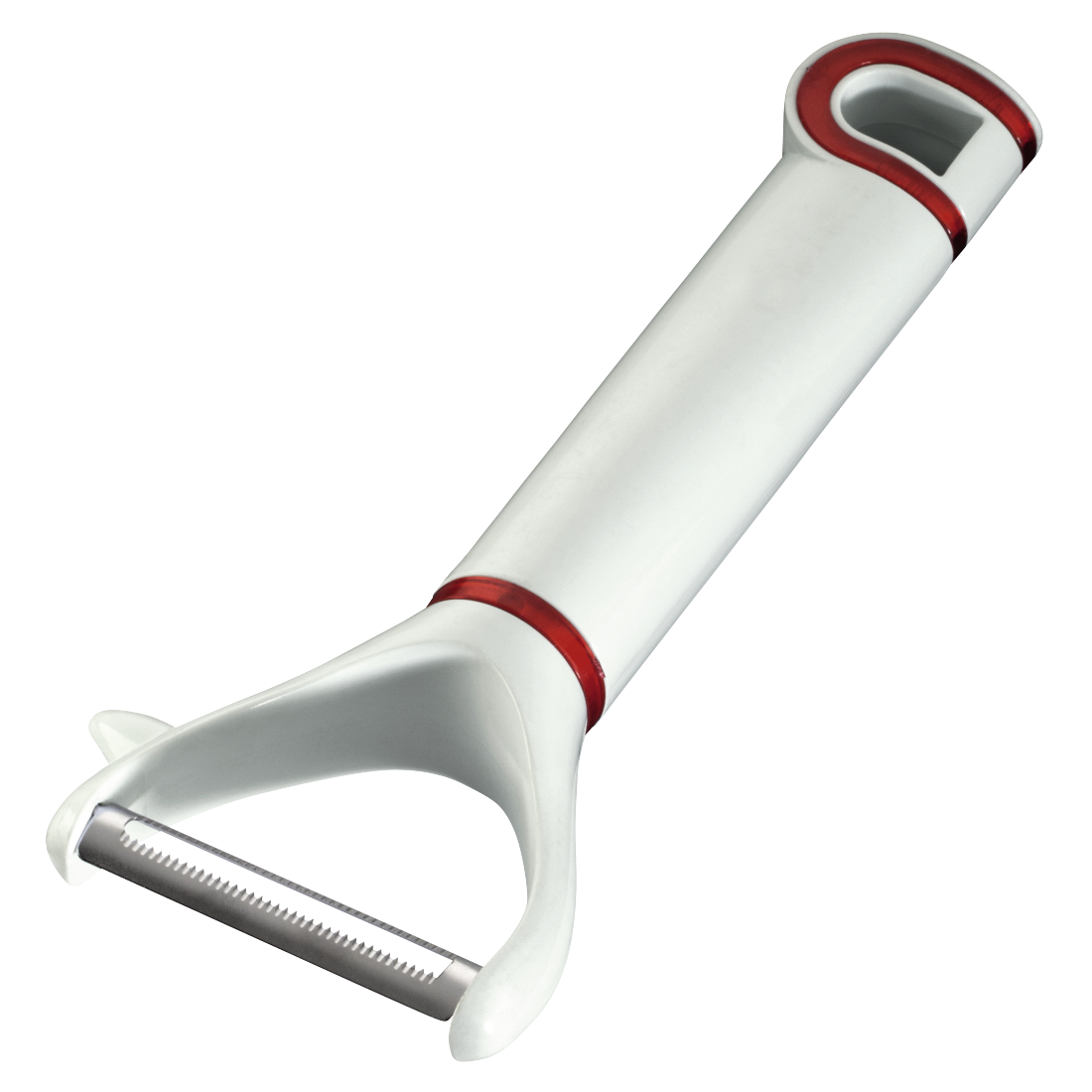 XAVAX 111568 Y-peeler, 18 cm, red/white