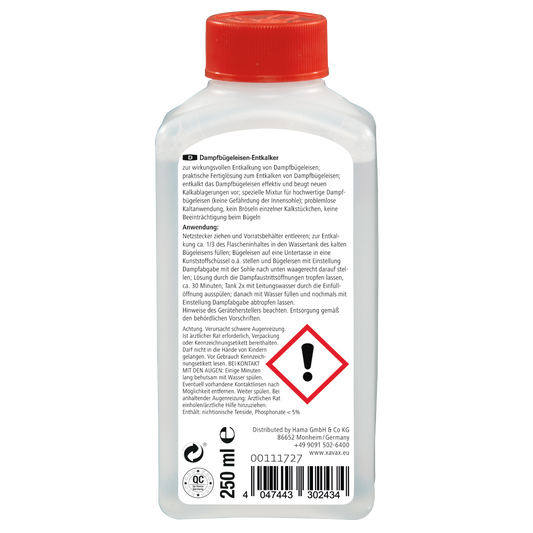 XAVAX 111727 Descaler for Steam Irons, 250 ml
