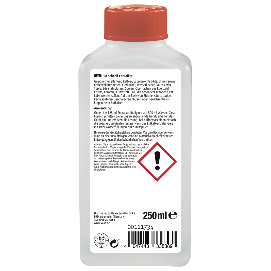 XAVAX 111734 Quick Bio Descaler