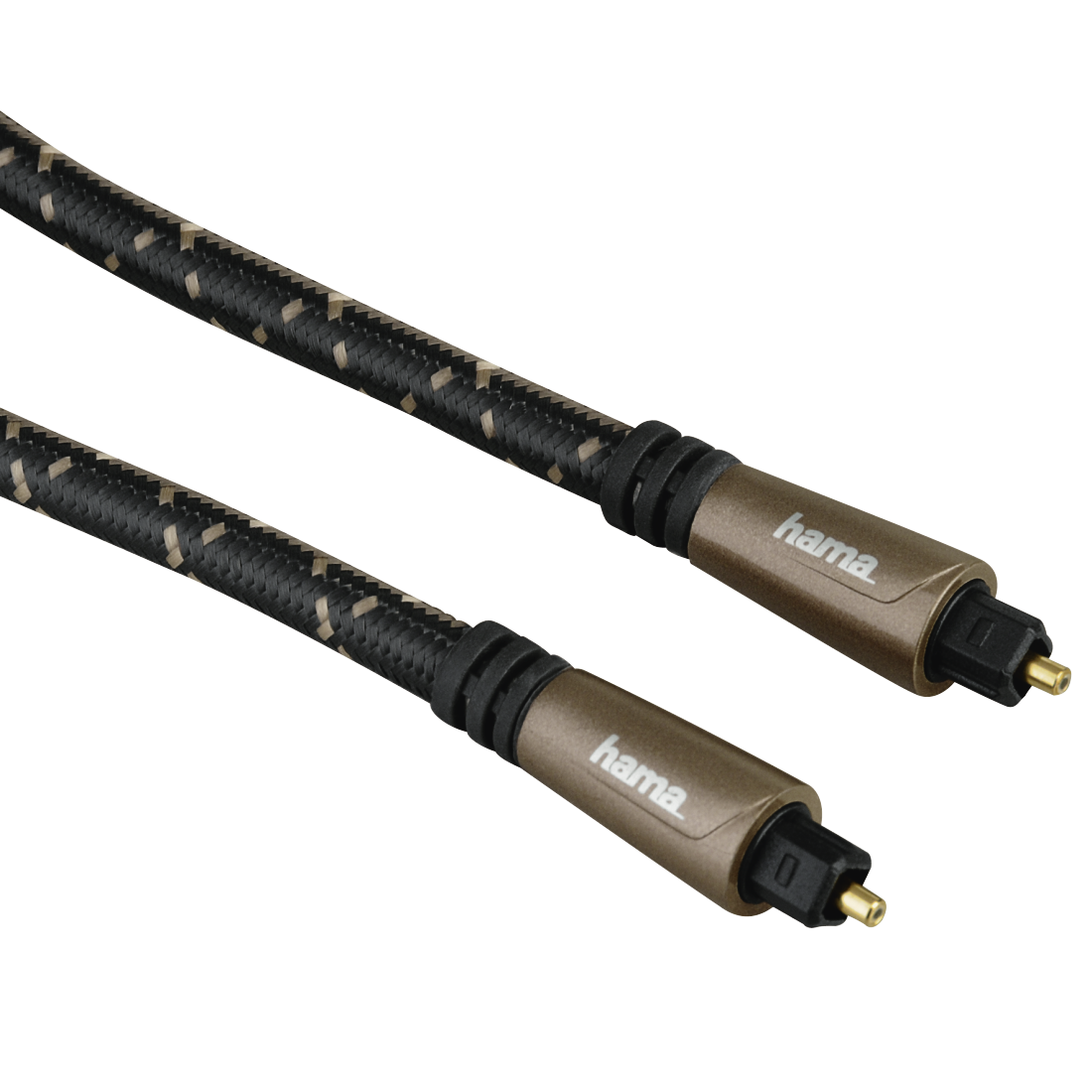 HAMA 122263 AUD OPT FIBRE CABLE,ODT PLUG(TOSLINK), METAL,3.0M