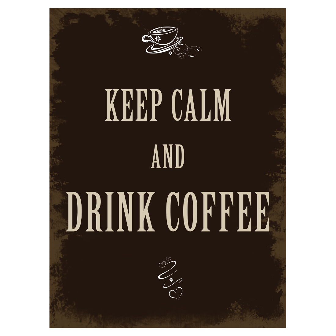 XAVAX 136309 "DRINK COFFEE" HOME DECORTION 26X35CM