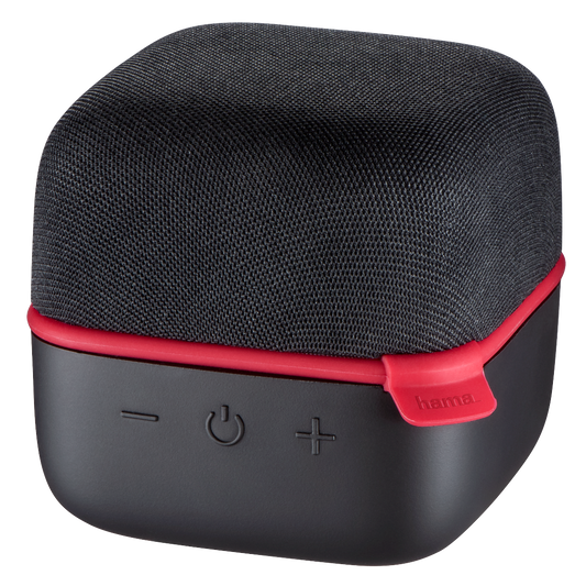 HAMA 173156 "Cube" Mobile Bluetooth® Speaker, black/red