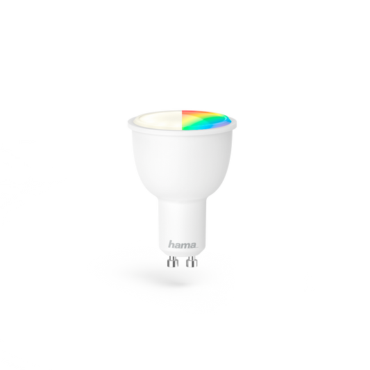 Hama176548 WiFi-LED Light, GU10, 4.5W, RGB, can be dimmed