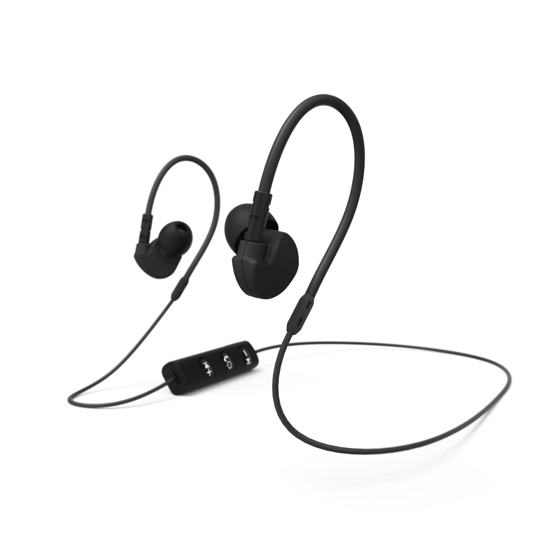HAMA 177094 "RUN BT"SPORTS HEADPHONES, IN EAR, MIC,EAR HOOK, BLACK