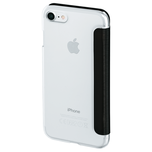 HAMA 177810 "Clear" Booklet Case for Apple iPhone 7/8, black