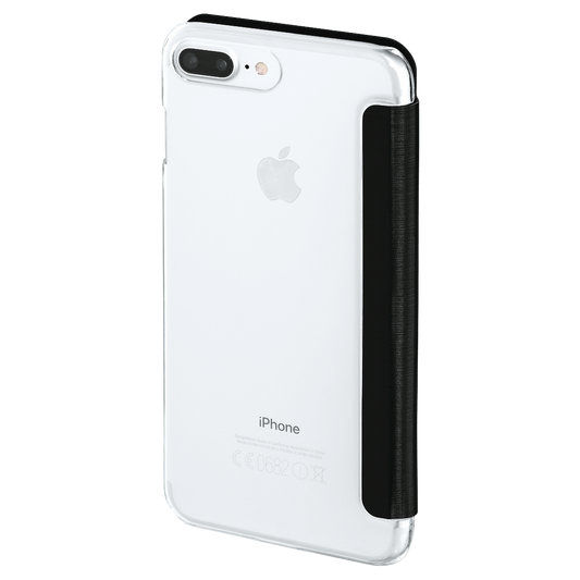 HAMA 177829 "Clear" Booklet Case for Apple iPhone 7 Plus/8 Plus, black
