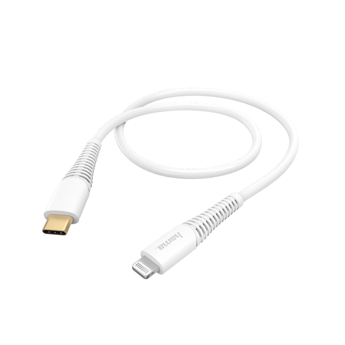 HAMA 183309 Fast Charging/Data Cable, USB-C - Lightning, 1.5 m, white
