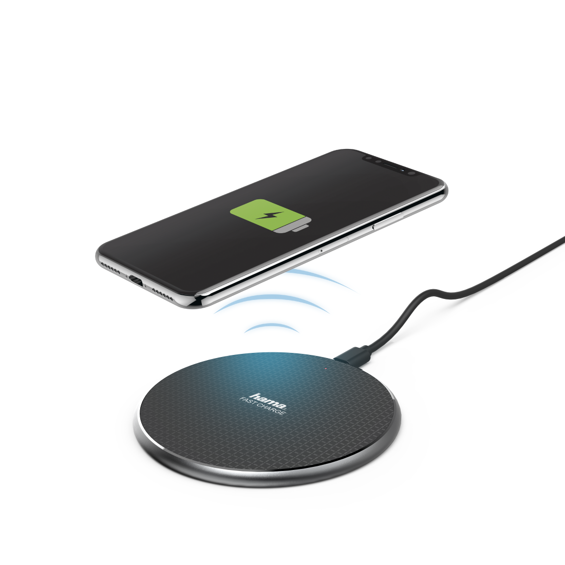 HAMA 1188318 "QI-FC10" Wireless Charger, black