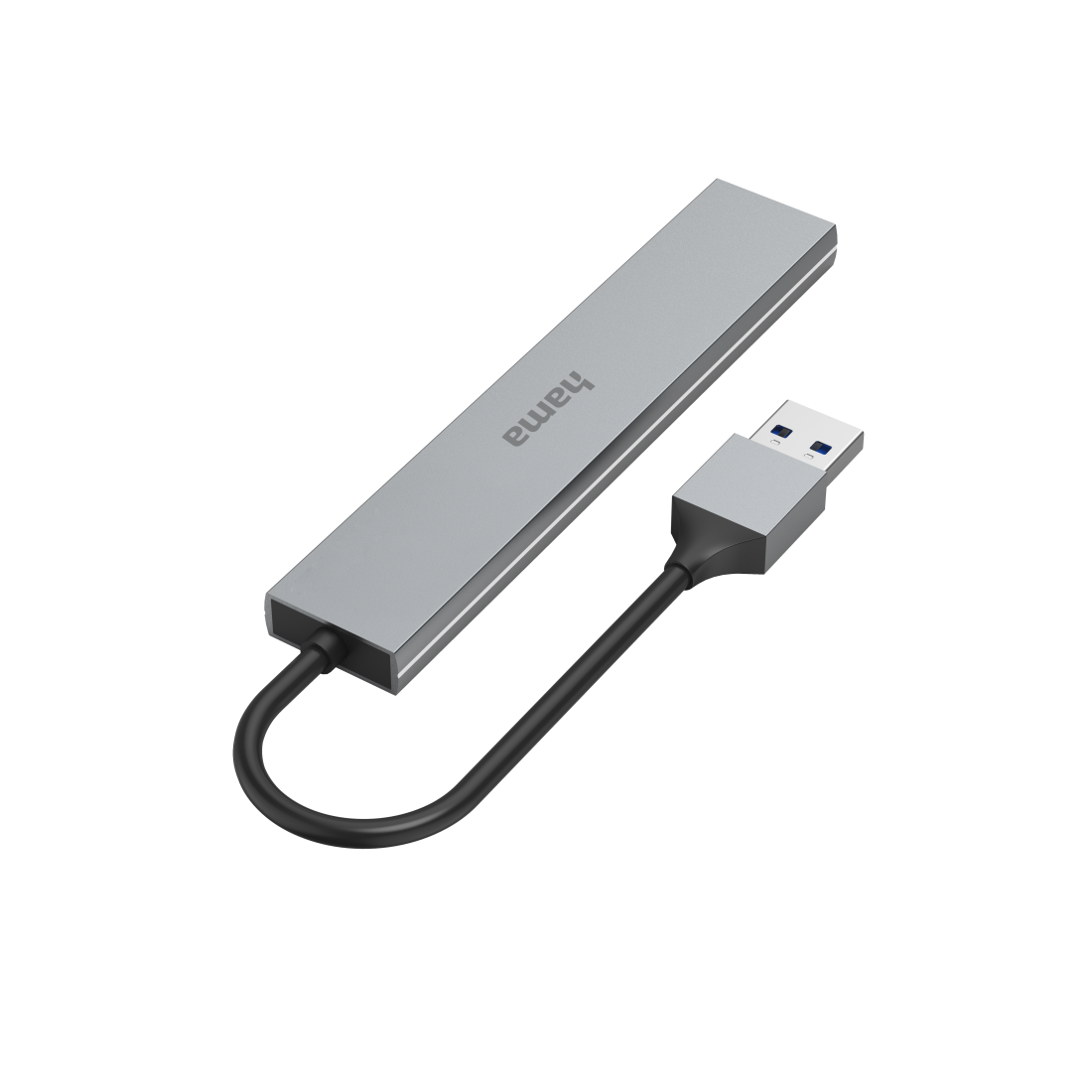 Hama 200114 USB Hub, 4 Ports, Usb 3.0, 5 Gbit/S, Alu, Ultra-Slim