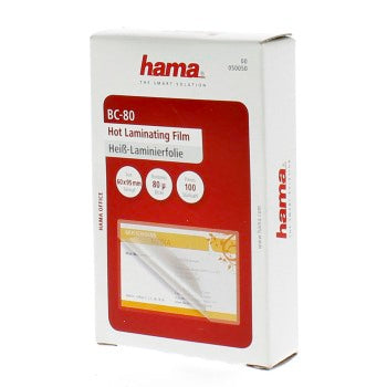 HAMA 50050 HOT LAMINATING FILM BUSI CARDS,80µ,100 Pcs