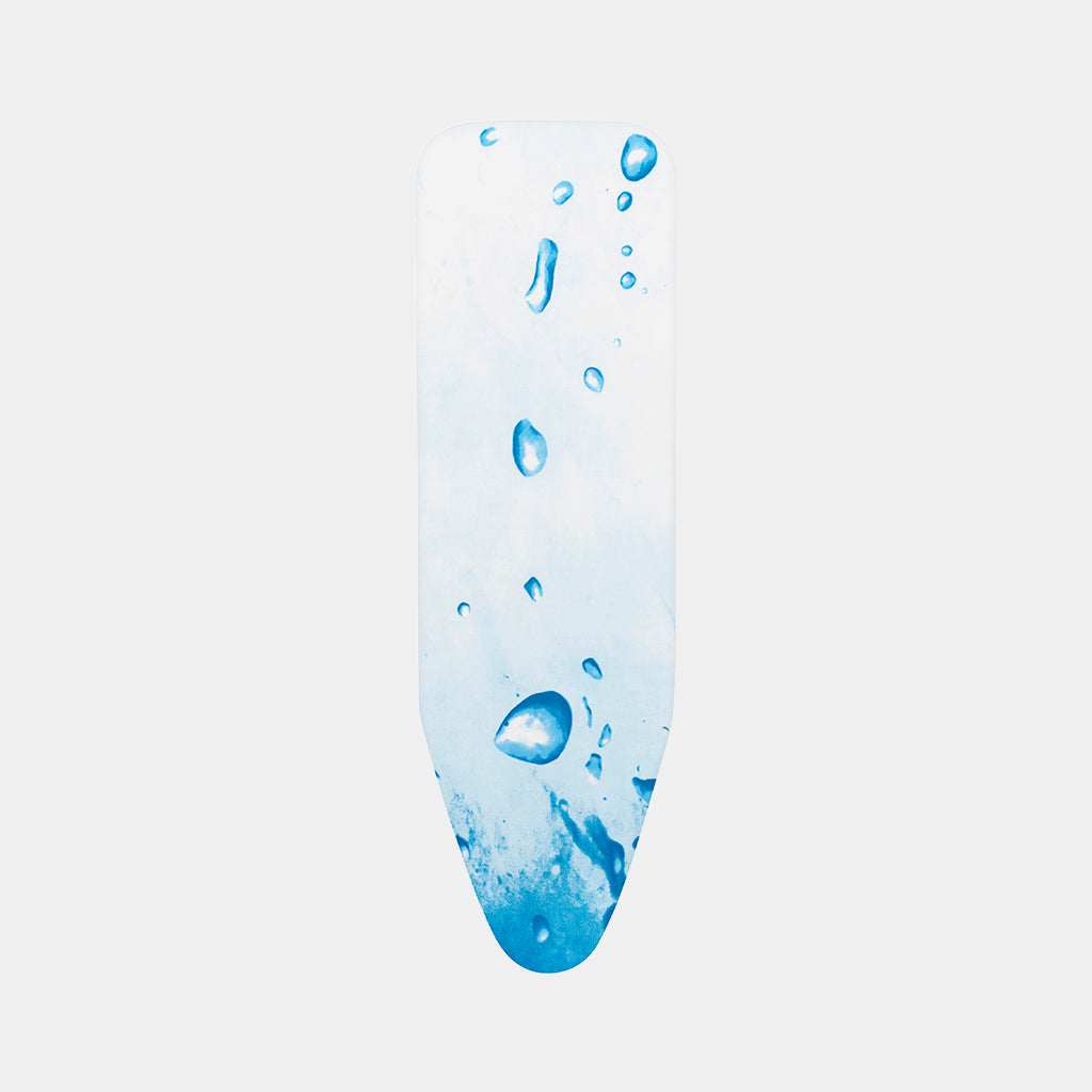 Brabantia 130182 Iron Table Cover A,110x30cm Cotton, 4mm Foam & 4mm Felt Ice Water