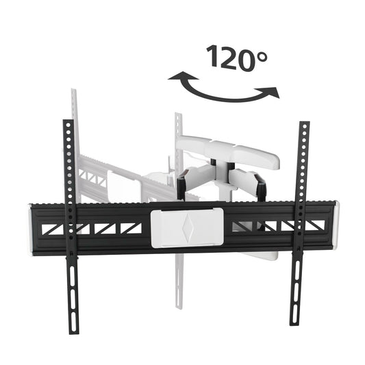 Hama 118626 FULLMOTION TV Wall Bracket, 5 Stars, 229 cm (90"), black/white