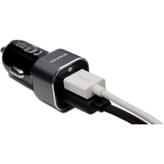ROMOSS AM12 Dual USB Quick Charging 5V 2.1A Intelligent Car Charger