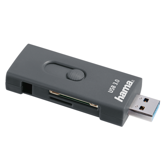HAMA 135753 USB 3.1 SD/MIC.SD CARD READER GREY