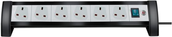 BRENNENSTUHL 1156253416 Socket 6-Way ,GREY 3M