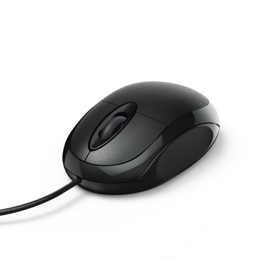 HAMA 182600 "MC-100" Optical 3-Button Mouse, Cabled, black