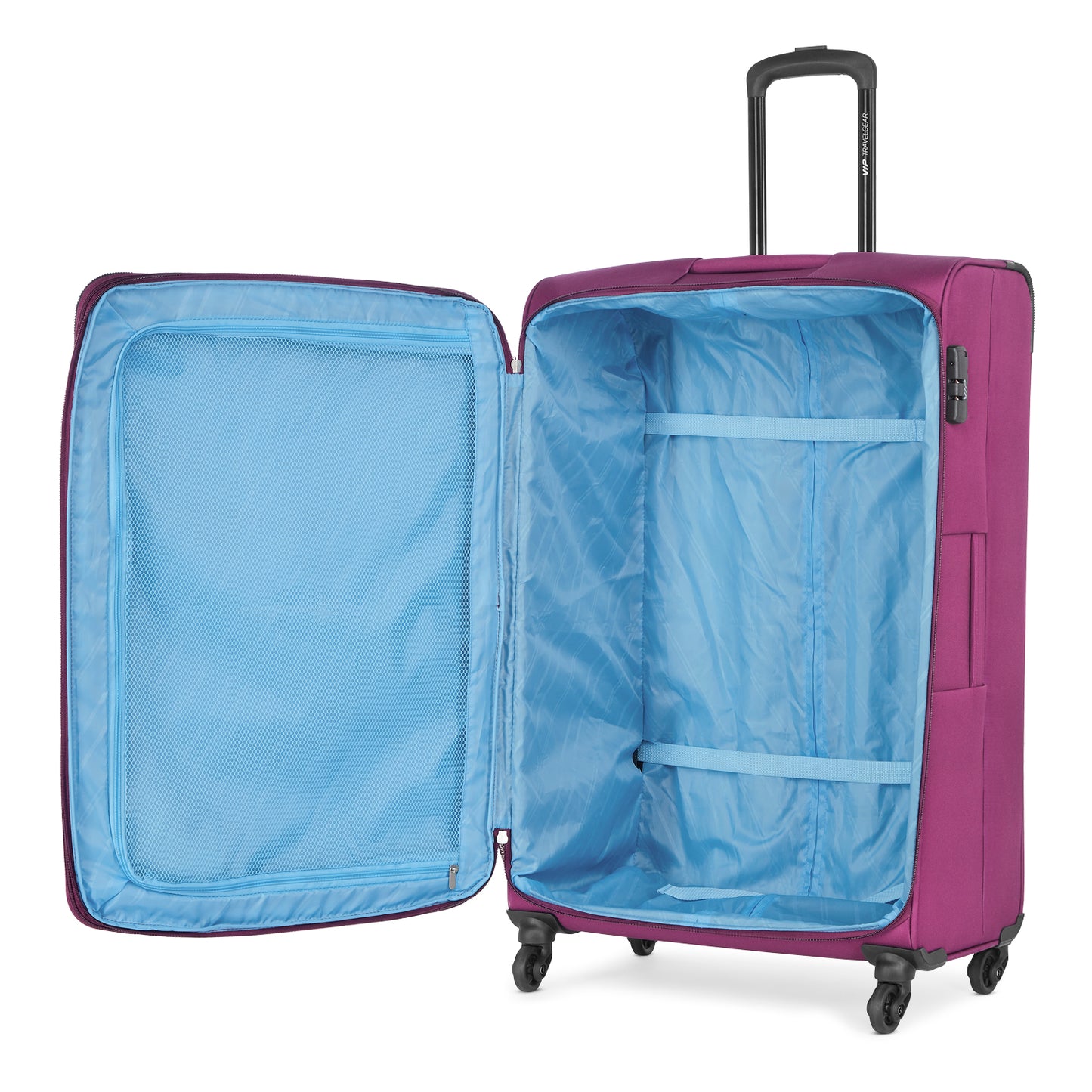 VIP CALIFORNIA 4 Wheels Expandable Soft Trolley 3 Pcs Set -54cm ,69 cm , 79cm