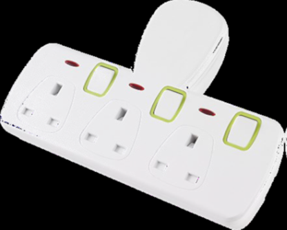 Kistenmacher EGK603B 3Way Wall Socket Adapter