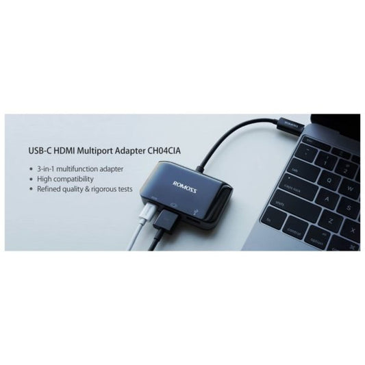 ROMOSS CH04CIA USB-C 3.1 Type-C Multiport HDMI/USB-A 3.0 Adapter