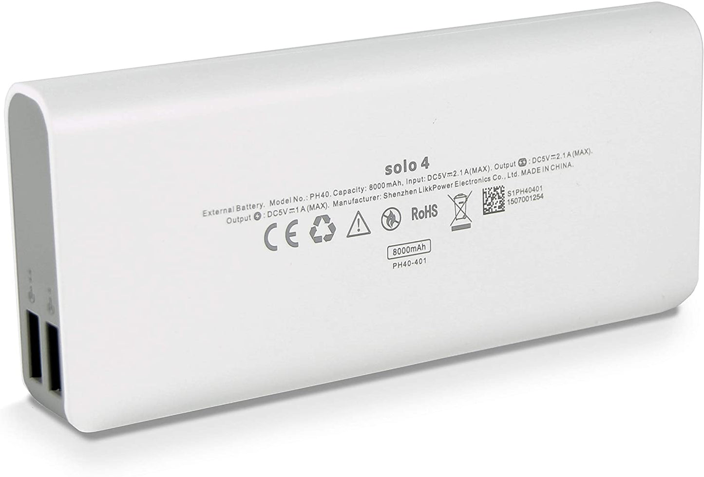 ROMOSS SOLO4 1+1 Bundle Pack 8000 mAh Powerbank - White