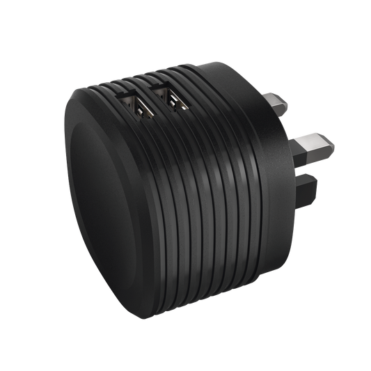 HAMA 73014150 "Dual" Charger, 2x USB, 2.4A with UK plug, black