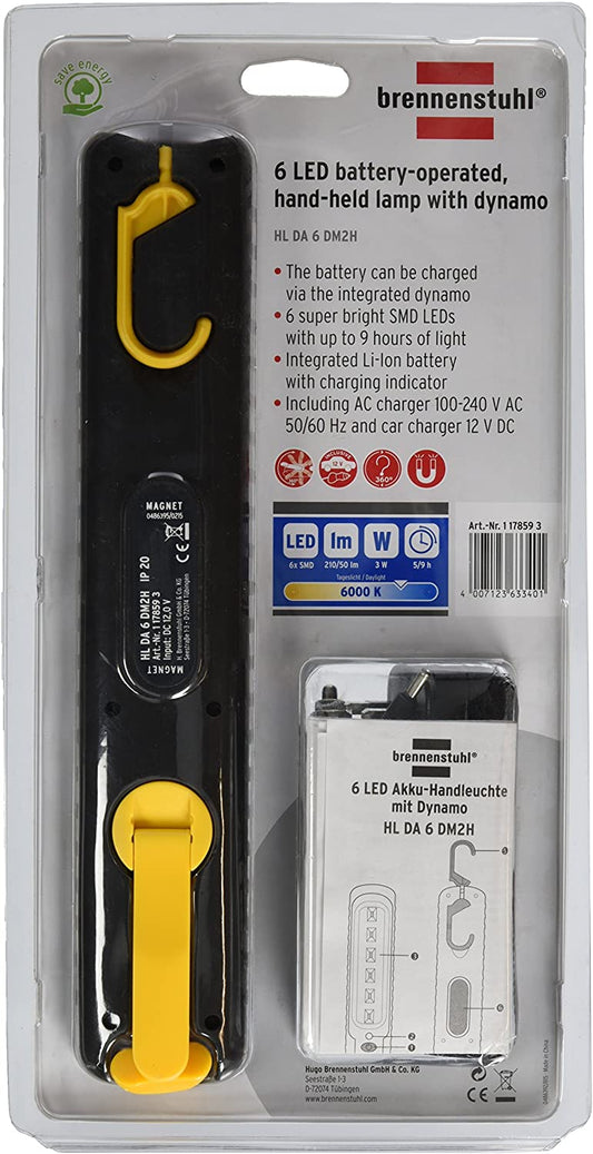 BRENNENSTUHL 1178593 6SMD-LEDs RECHARGE LAMP
