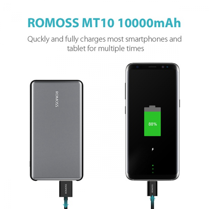 ROMOSS MT1040101 QUICK CHARGE QC3 Powerbank 10MAH