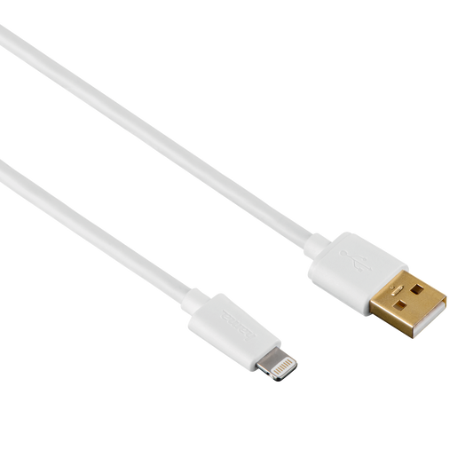 HAMA U6108988 Cable, USB - Lightning, white, 3ft, MFI