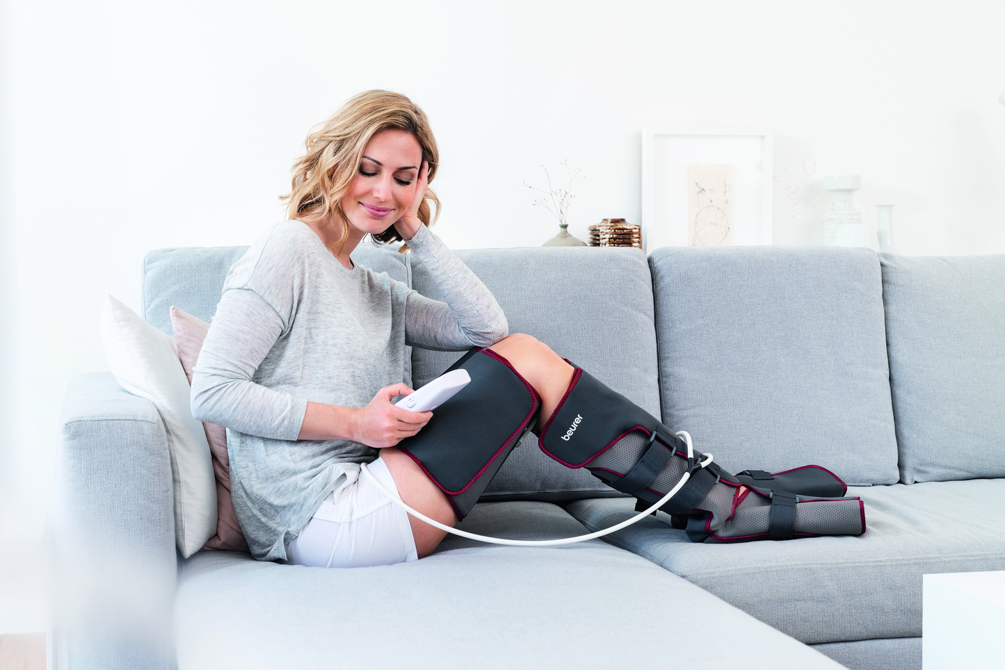 Beurer FM 150 Vein Trainer | Leg Massage Device | Air Pressure Massage for Home | Electric Vein Massager for Tension and Heavy Legs