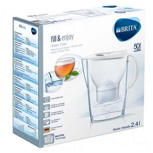 BRITA 100289 MARELLA WHITE WATER FILTER JUG 2.4L