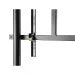 Hama 220875 Trolley Tv Stand With Castors,Up To 100",Height-Adjustable,Black