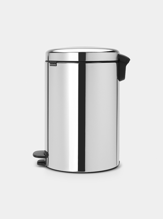 Brabantia 113987 Pedal Bin,20L,Plastic Bkt Brilliant Steel