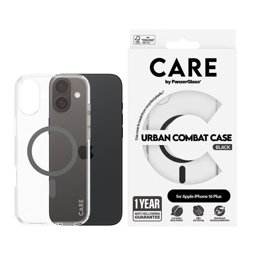 Panzerglass® 1347 Case Flagship Black Magsafe Iphone 16 Plus