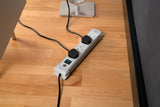 Brennenstuhl 1955543100 Premium Line 4-Way Extension Socket 1.8M,Grey