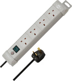 Brennenstuhl 1955543100 Premium Line 4-Way Extension Socket 1.8M,Grey