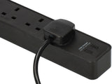 Brennenstuhl 1153243106 Ecolor 4Way 3M Extension Cable ,2 Usb C Ports,Safety Fuse, Black