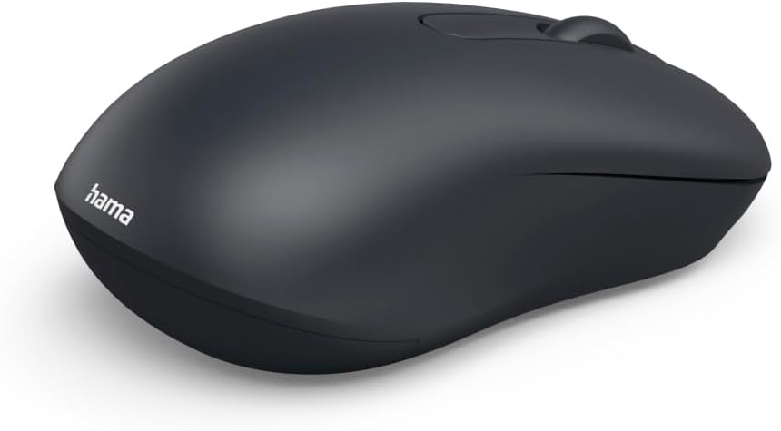 Hama 173073 “WM-100” Mouse, Cordless,Optical,3 Buttons,W/O Click Noise,black